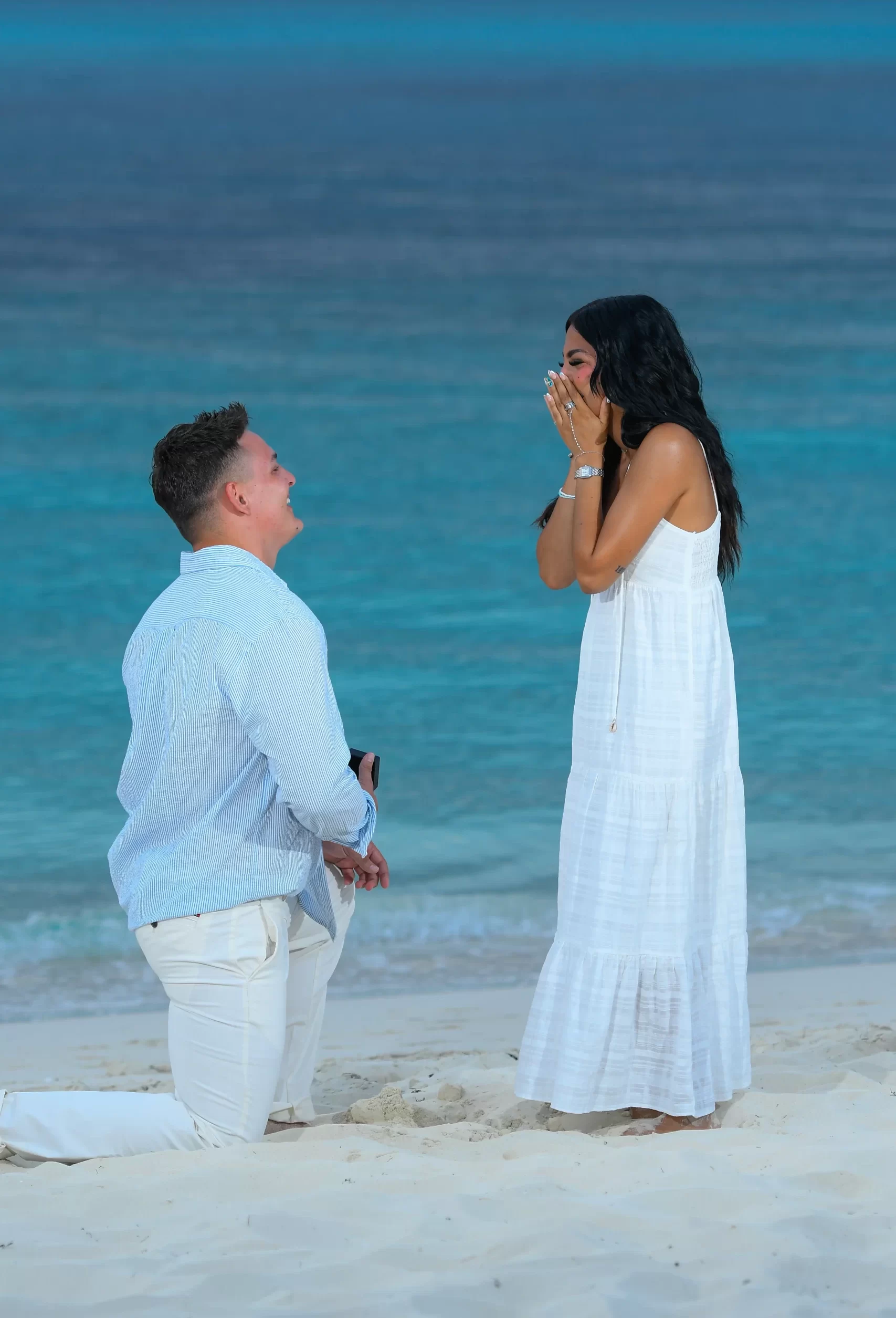 Surprise proposal photography in Turks and Caicos